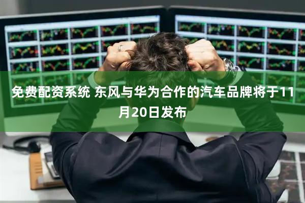 免费配资系统 东风与华为合作的汽车品牌将于11月20日发布